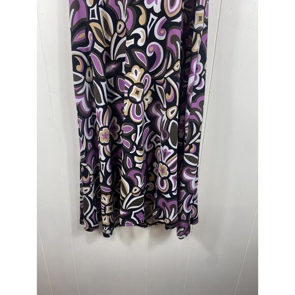 Miss Dorby Y2K Halter Dress Size 14 Purple Fairy Whimisgoth Tie Midi Flowy - Picture 2 of 8